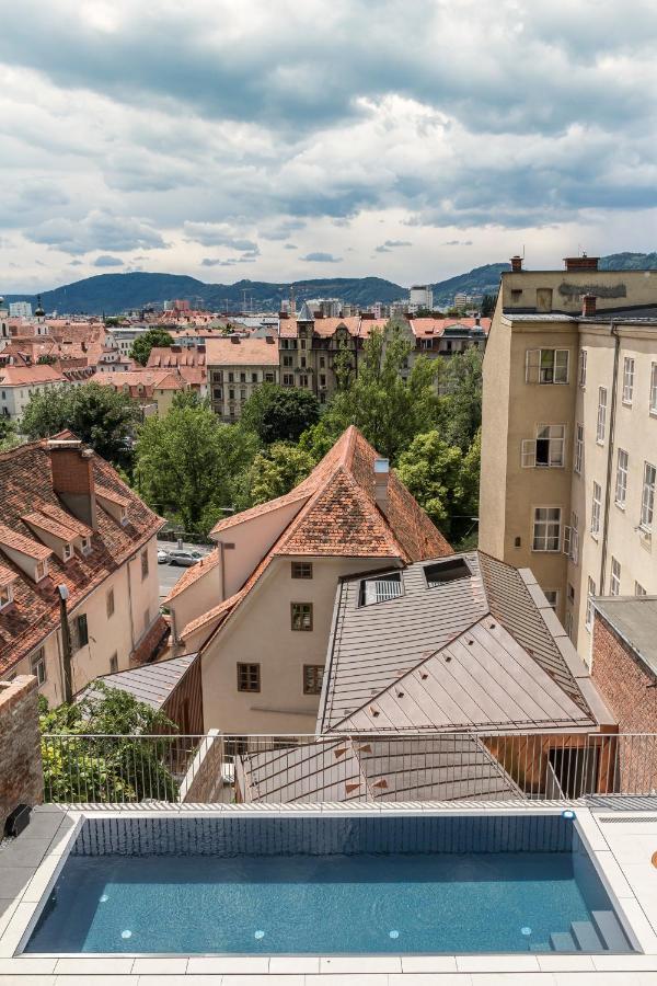Kai 36 - Hotel Zwischen Fels Und Fluss กราซ ภายนอก รูปภาพ View of the house from the north