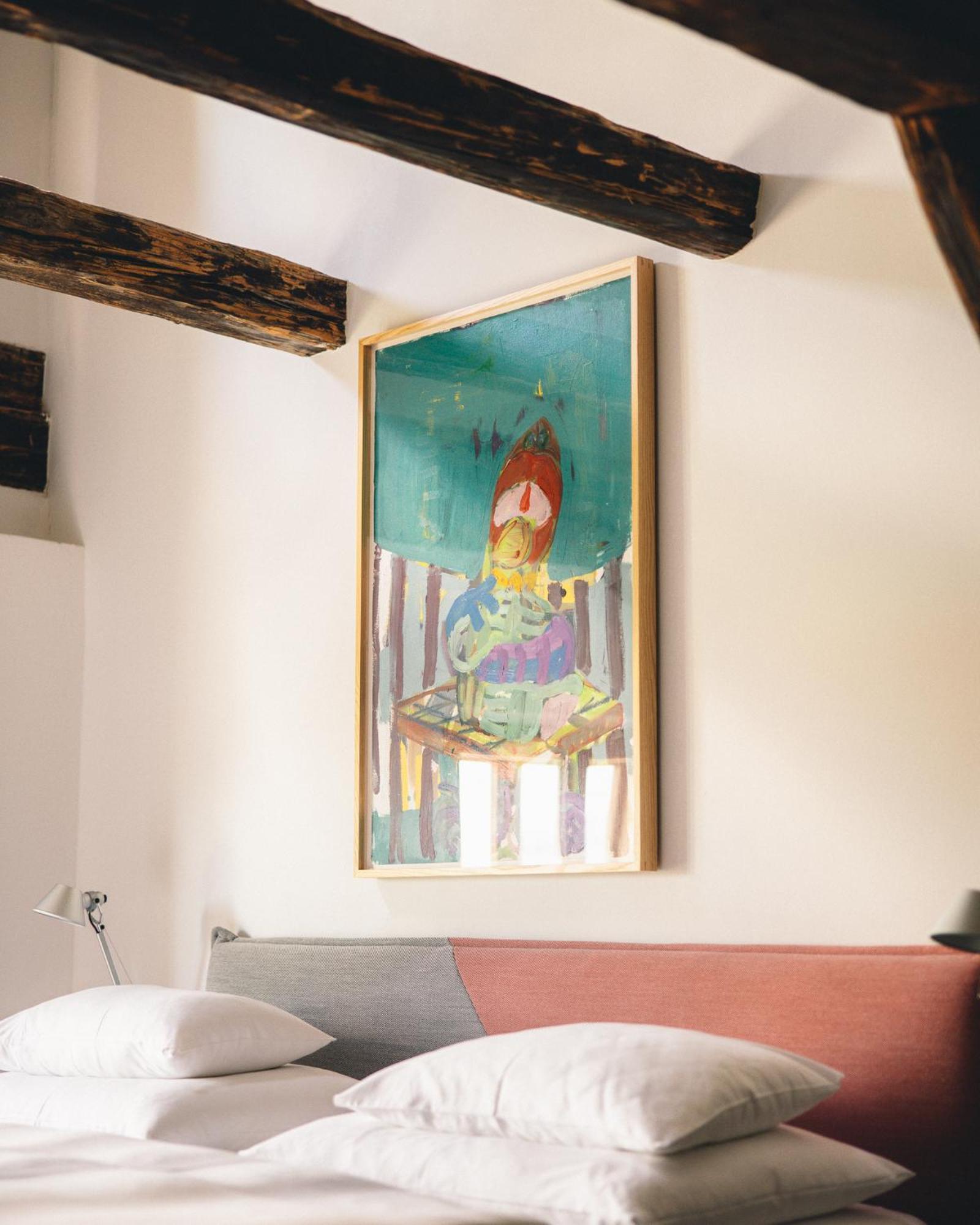 Kai 36 - Hotel Zwischen Fels Und Fluss กราซ ภายนอก รูปภาพ A painting by the artist
